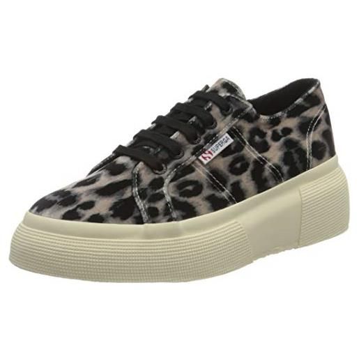 SUPERGA 2287 fanvelvetw, sneaker, donna, multicolore (leopard brown a0k), 36 eu