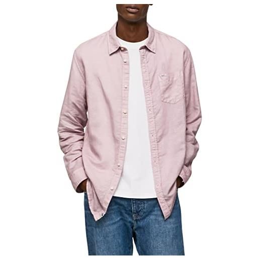 Pepe Jeans parker long, camicia uomo, rosa (bleach pink), xxl