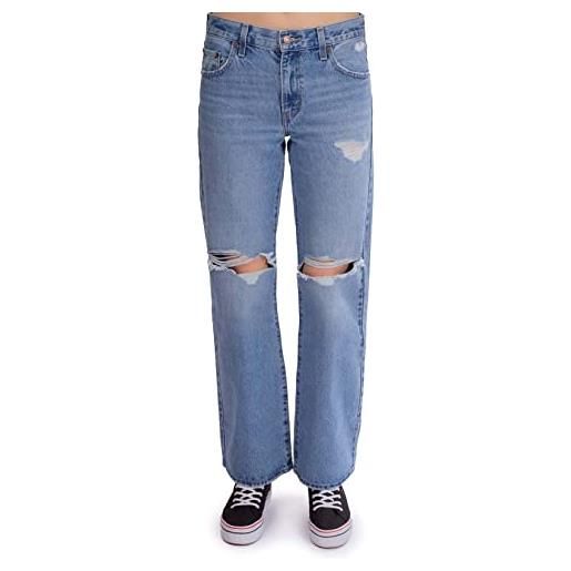 Levi's levis - jeans donna baggy bootcut con strappi - taglia 27