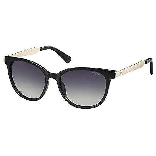 Polaroid pld 5015/s ix occhiali da sole, nero (black rose gold/grey sf pz), 55 donna