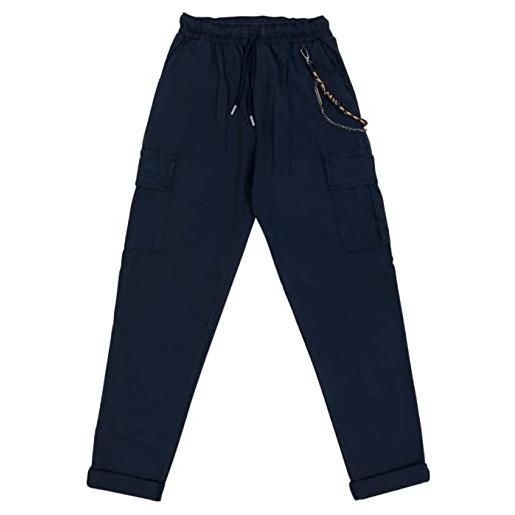 Gianni Lupo pantaloni basic, blue, s