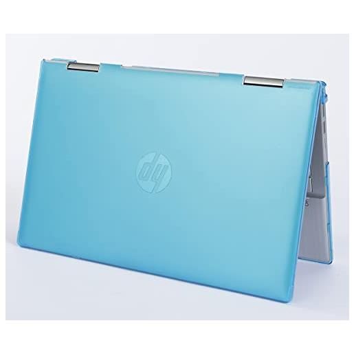 mCover custodia compatibile solo per notebook hp pavilion x360 14-dyxxxx series 2 in 1 da 14 (non adatto ad altri modelli hp) aqua