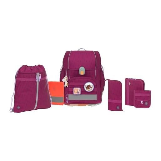 Lässig set di borse per la scuola da 7 pezzi per bambini/school set boxy unique speckles berry