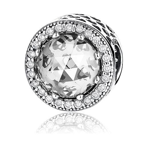 HAEPIAR s925 charm in argento per bracciale collana argento sterling dangles diamanti scintillanti per donne ragazze regali