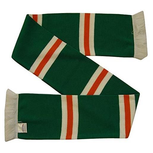 Arena Scarves sciarpa a righe retrò con scritta in inglese celtic and ireland football fans in verde, bianco e mandarino