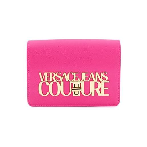 Versace jeans couture borsa a tracolla da donna marchio, modello logo lock 74va4bl3zs467, realizzato in pelle sintetica. Rosa