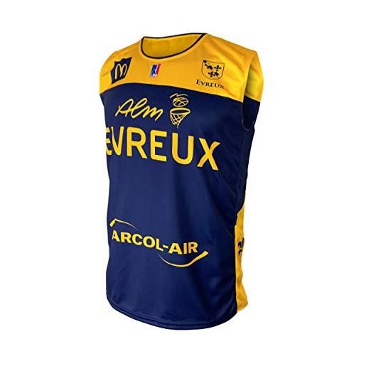 ALM Evreux Basket alm evreux - maglia ufficiale da basket alm evreux 2019-2020, da bambino, bambini, maillot_ext_evreux, blu, fr: xxs (taille fabricant: 10 ans)