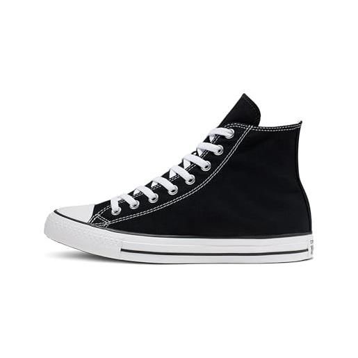 Converse chuck taylor all star, scarpe da ginnastica unisex - adulto, nero (black/white), 37.5 eu