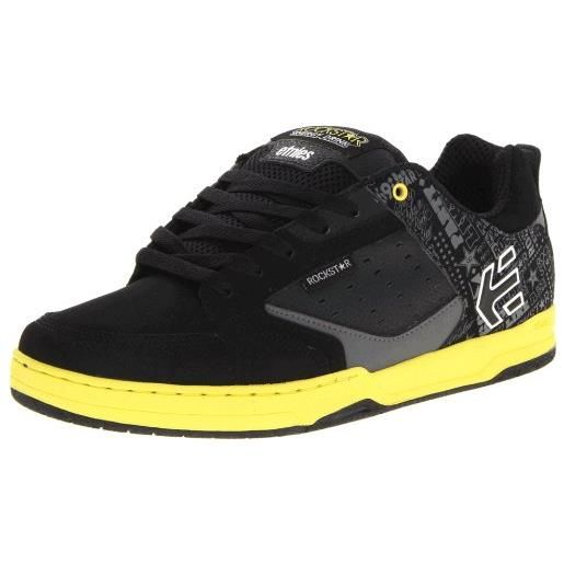 Etnies rockstar cartel, sneaker uomo, nero (black-schwarz (black/yellow/grey 986), 43 eu