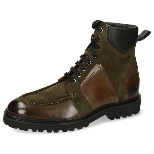 Melvin & Hamilton giorgio 1, stivaletto uomo, verde, 44 eu