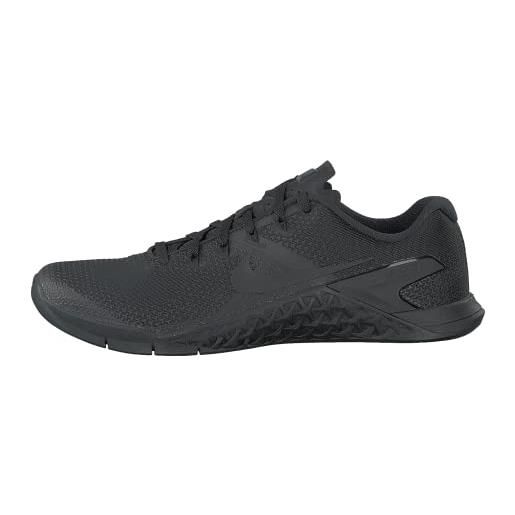 Nike metcon 4, scarpe da ginnastica basse uomo, nero (black/hyper crimson 001), 48.5 eu