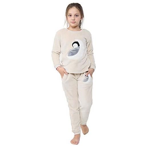 A2Z 4 Kids bambini ragazze ragazzi pyjama pinguino extra morbido loungewear - pjs 178 penguin. _9-10