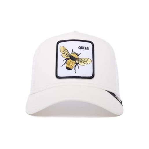Goorin Bros. the farm original core - cappello da camionista unisex, regolabile, taglia unica, neve (l'ape regina), taglia unica
