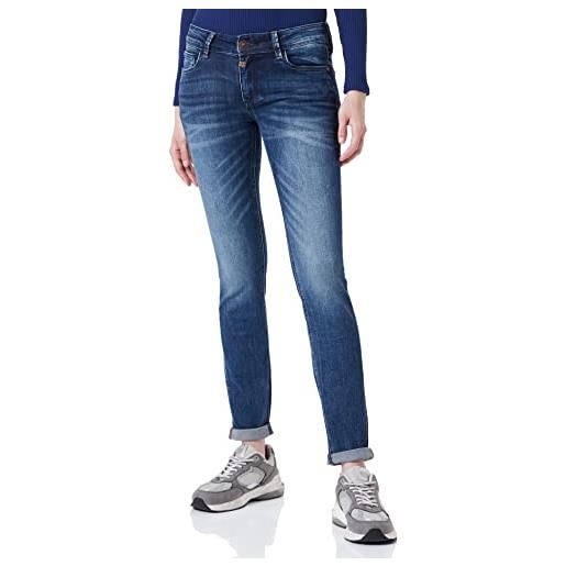 Timezone tight aleenatz jeans skinny, blu (brilliant royal wash 3417), w27/l30 (taglia produttore: 27/30) donna