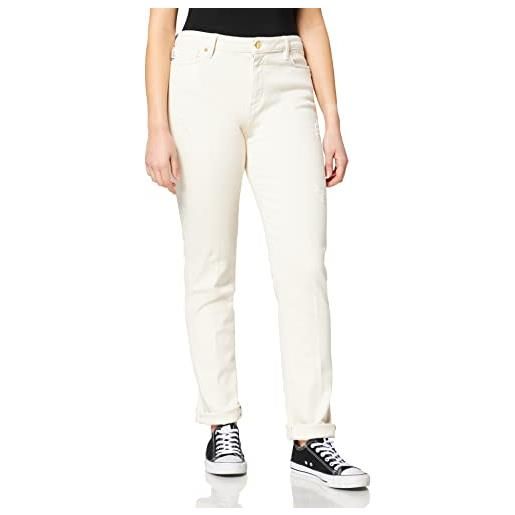 Love Moschino moschino skinny five pocket trousers with golden heart logo tab on back belt and raw hem jeans, zzsw6006, 35 donna