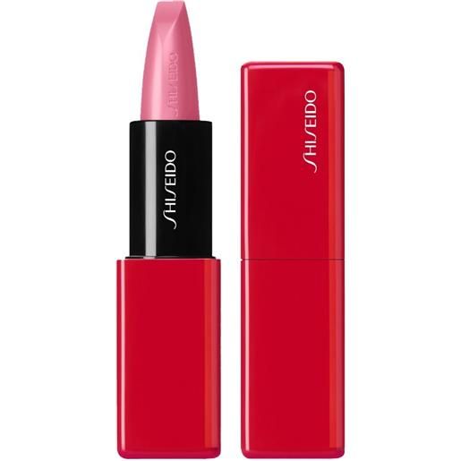 Shiseido techno. Satin gel lipstick 407 pulsar pink