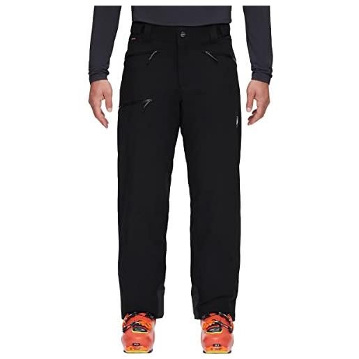 Mammut stoney pantaloni hardshell, inserto: 83% poliammide, 10% , 7% elastan, fodera: 100% poliestere, materiale principale: 88% , nero-bianco, 40 uomo