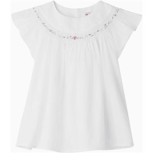 Bonpoint blusa fillys bianca in cotone