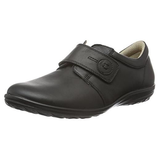 Jomos 854309 - scarpe allegra con chiusura velcro da donna, colore nero (15-000 schwarz), taglia 42
