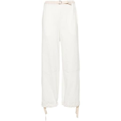 Jil Sander pantaloni con cintura - bianco