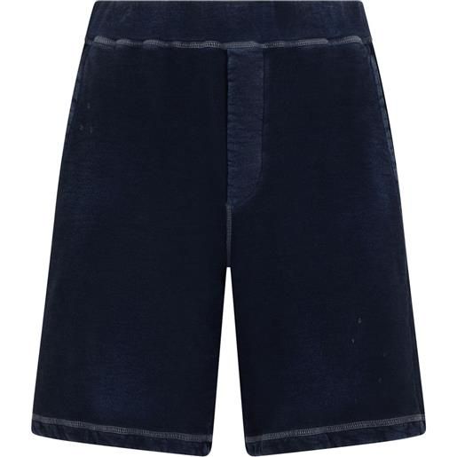 DSQUARED2 bermuda con stampa - blu
