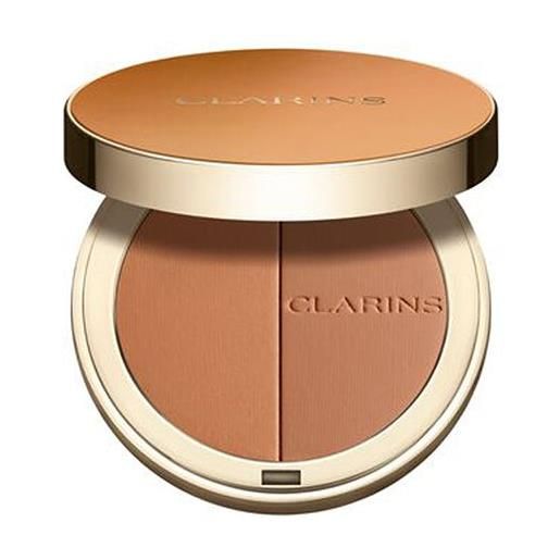 Clarins ever bronz 03 dark terra abbronzante protettiva leggera naturale 10 gr compatto in polvere