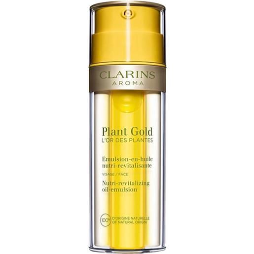 Clarins plant gold l'or des plantes émulsion-en-huile nutri-revitalisante 35 ml nutriente rivitalizzante naturale olio