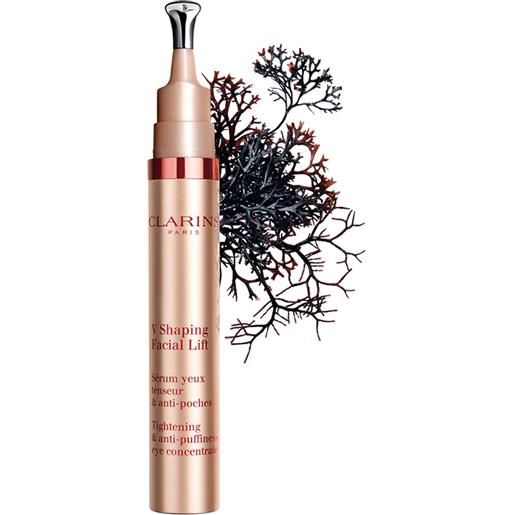 Clarins v shaping facial lift sérum yeux tenseur & anti-poches 15 ml anti-occhiaie anti-borse liftante illuminante siero