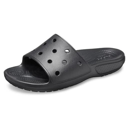 Crocs scarpe in legno unisex classic slide, fiamma, 43/46 eu