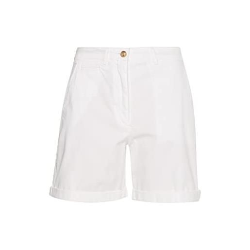 Tommy Hilfiger cotton tencel chino rw short pantaloni, th optic white, 10 donna