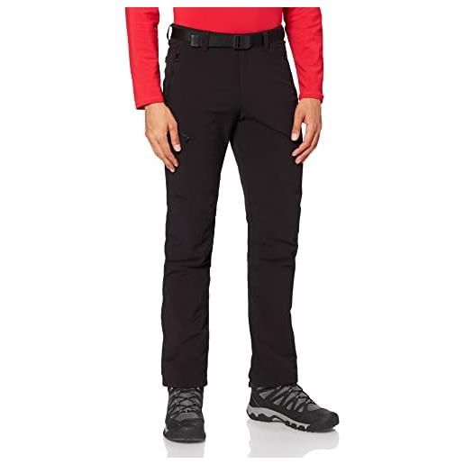 maier sports - pantaloni oberjoch termici da uomo, uomo, pantaloni da escursionismo, 137009, nero, 50