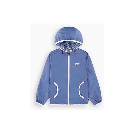 Levi's giacca a vento double face per bambini blu / coastal fjord