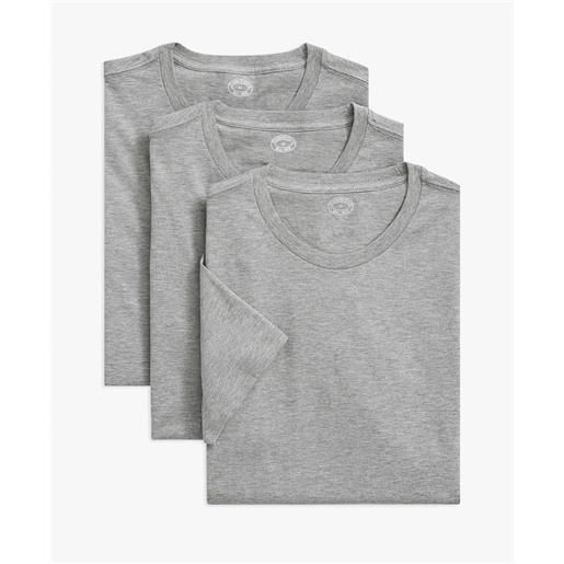 Brooks Brothers t-shirt grigie screziate in cotone supima girocollo (confezione da 3) grigio