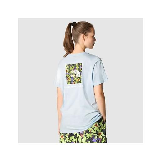 TheNorthFace the north face t-shirt redbox relaxed da donna barely blue-astro lime ai blossoms print taglia l donna
