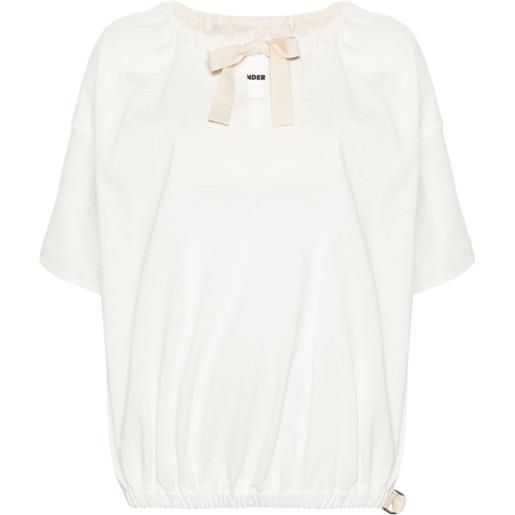 Jil Sander blusa con fiocco - bianco