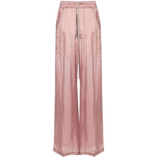Rick Owens pantaloni geth belas semi trasparenti - rosa