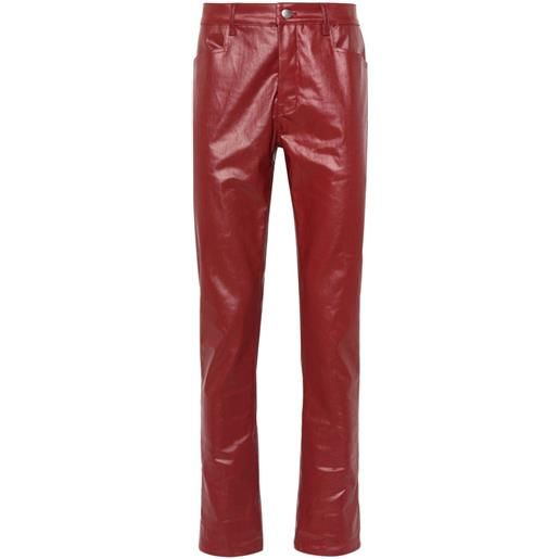 Rick Owens pantaloni affusolati - rosso