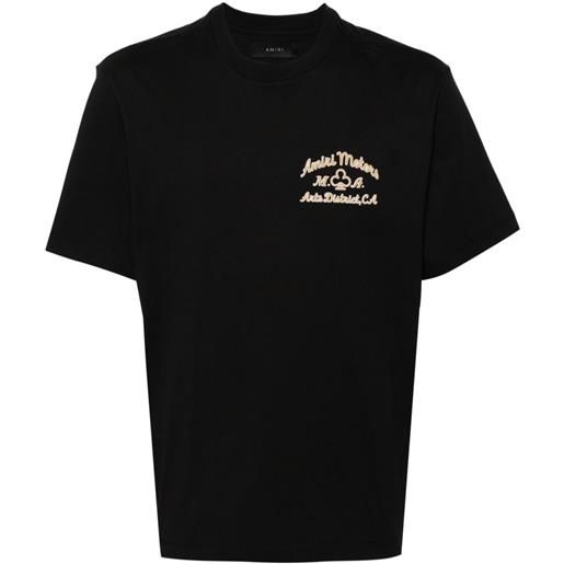 AMIRI t-shirt motors con ricamo - nero