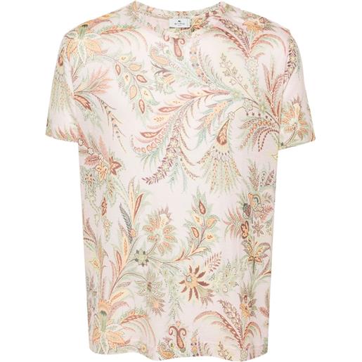 ETRO t-shirt con stampa paisley - rosa