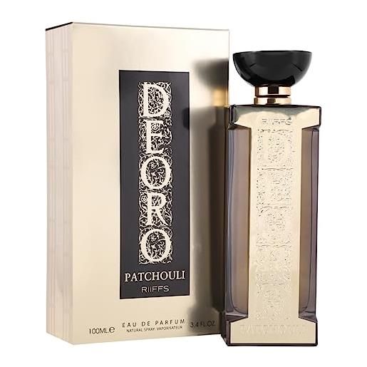 RiiFFS deoro patchouli, eau de parfum, alternative one million, riiffs, man, 100 ml