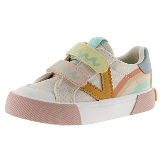 victoria 1065181-kids sneaker tribu tela stampa multicolore & strappo a collo basso unisex bambino beige 25