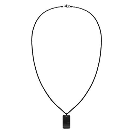 Tommy Hilfiger jewelry collana da uomo in acciaio inossidabile nero - 2790488