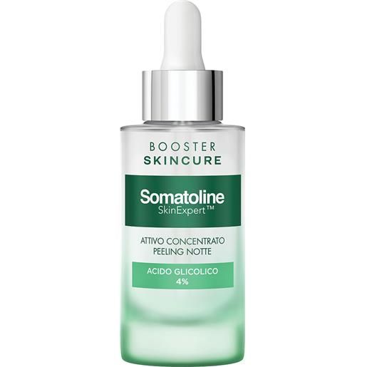 Somatoline skinexpert skincure booster peeling glicolico 4,5% siero viso esfoliante acido glicolico 30ml