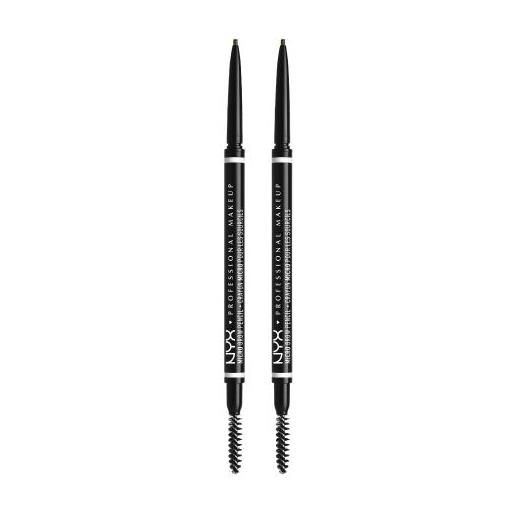 NYX Professional Makeup micro brow pencil cofanetti 2x matita sopracciglia 0,09 g tonalità 05 ash brown