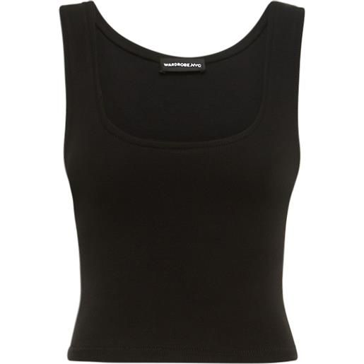 WARDROBE.NYC tank top in cotone stretch