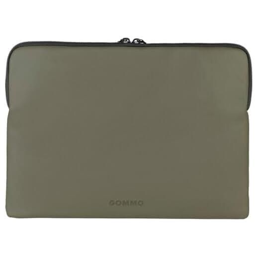 Tucano - gommo - manicotto per laptop 14 e mac. Book 14, in materiale gommato - verde militare