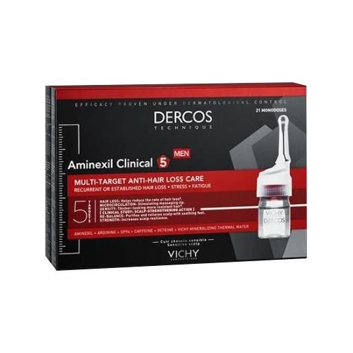 Vichy dercos aminexil intensive 5 trattamento anticaduta uomo 42 fiale - Vichy - 971070709