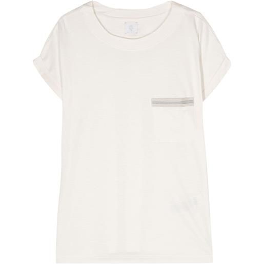 Eleventy t-shirt con taschino - bianco