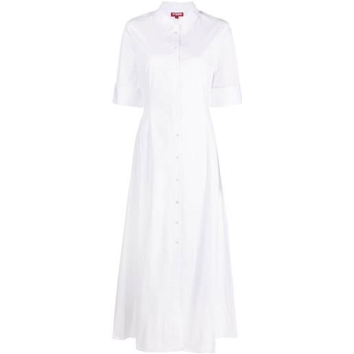 STAUD joan button-down shirt dress - bianco