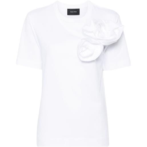 Simone Rocha t-shirt pressed rose - bianco